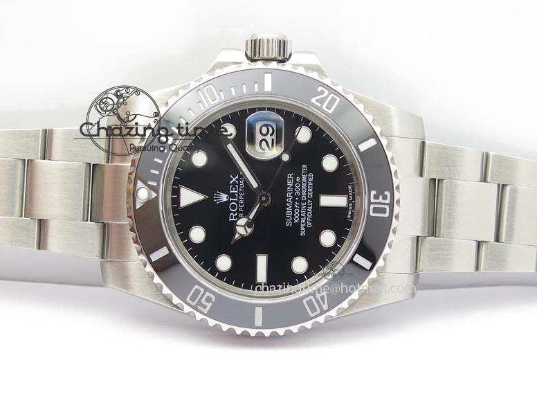 Black ETA2836 Submariner SS Maker Best BP Swiss Dial SS Edition 0416